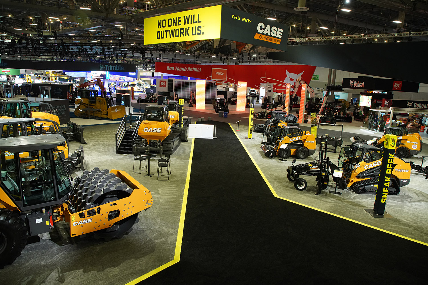CASE Construction Equipment — on the show floor