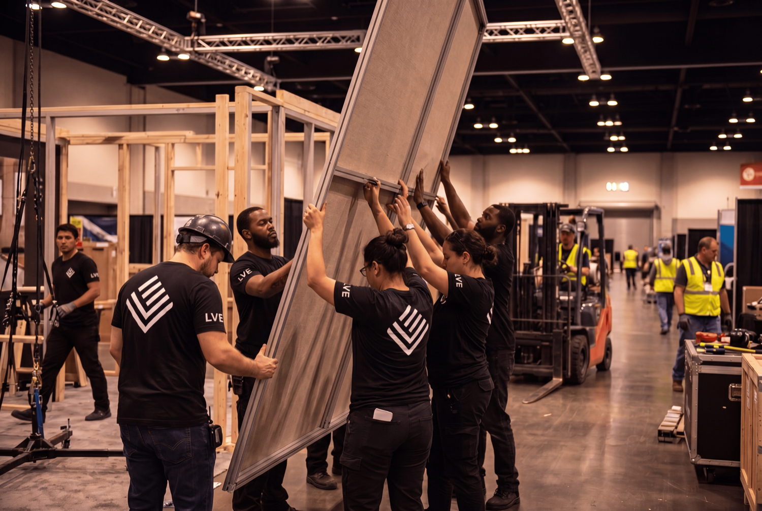 Show floor production